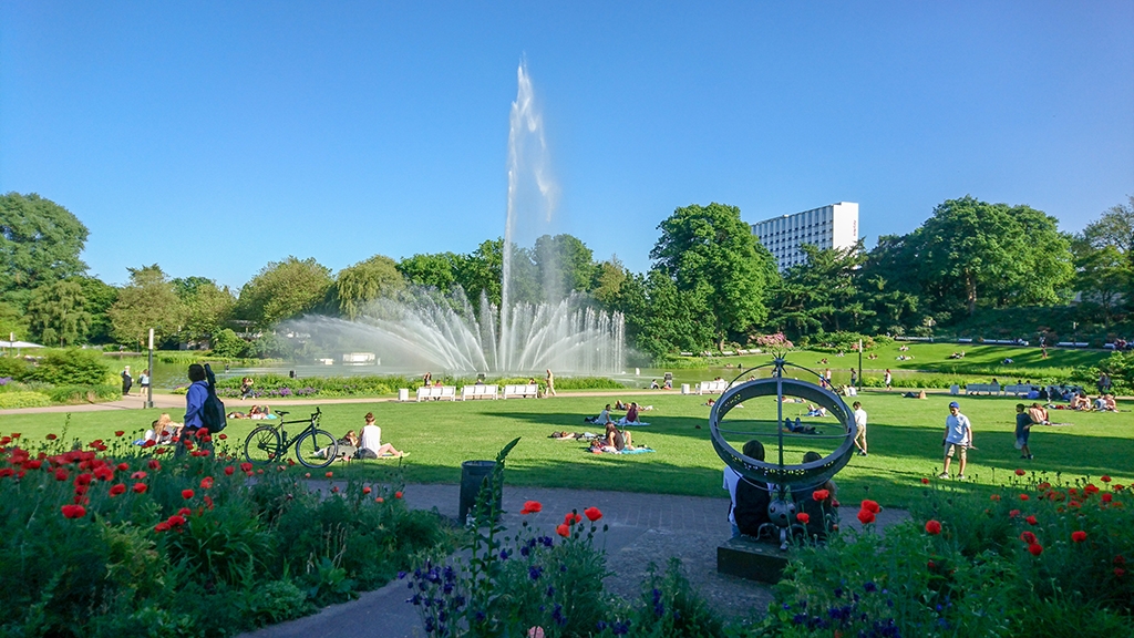Wasserspiele am Tag - Planten un Blomen Hamburg